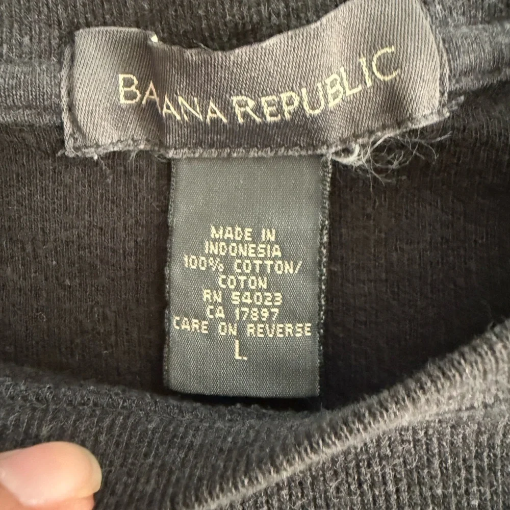 Vintage Banana Republic sweater mens size L 100% cotton heavyweight